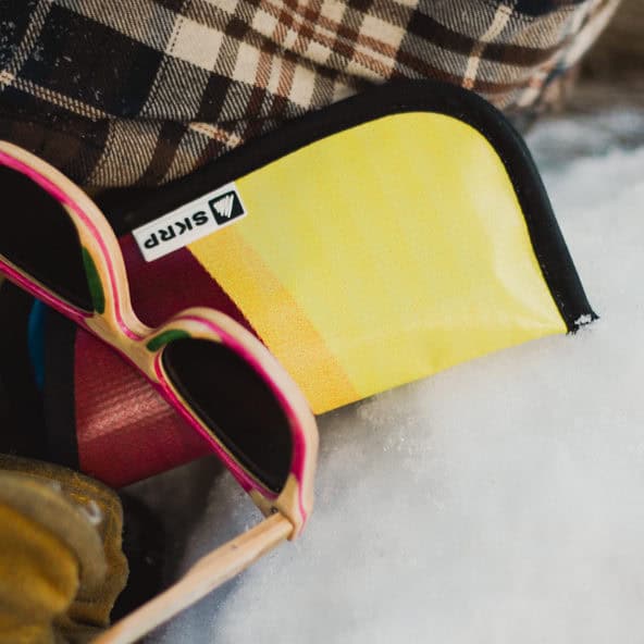 Recycled Wooden Skateboard Sunglasses (Rounded Lens Style)