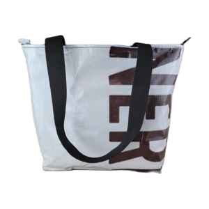 Zippered Tote Bag – Made from Recycled Billboards