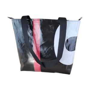 Zippered Tote Bag - Made from Recycled Billboards