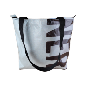 Zippered Tote Bag - Made from Recycled Billboards