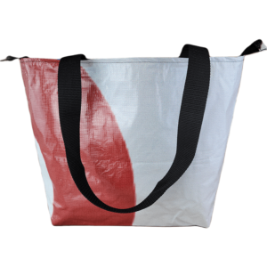 Zippered Tote Bag - Made from Recycled Billboards