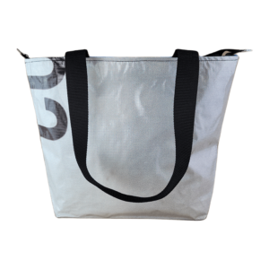 Zippered Tote Bag - Made from Recycled Billboards