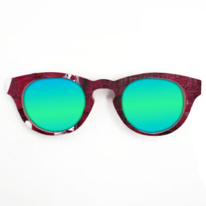 Cat Eye Style Recycled Wooden Skateboard Glasses