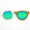 Cat Eye Style Recycled Wooden Skateboard Glasses