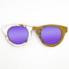 Cat Eye Style Recycled Wooden Skateboard Glasses