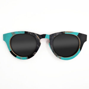 Cat Eye Style Recycled Wooden Skateboard Glasses