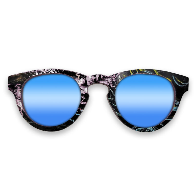 Cat Eye Style Recycled Wooden Skateboard Glasses