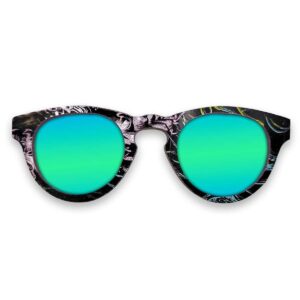 Cat Eye Style Recycled Wooden Skateboard Glasses
