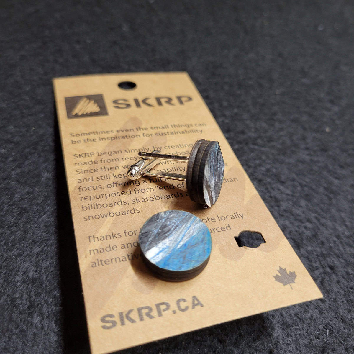 Skateboard Cufflinks - Image 1