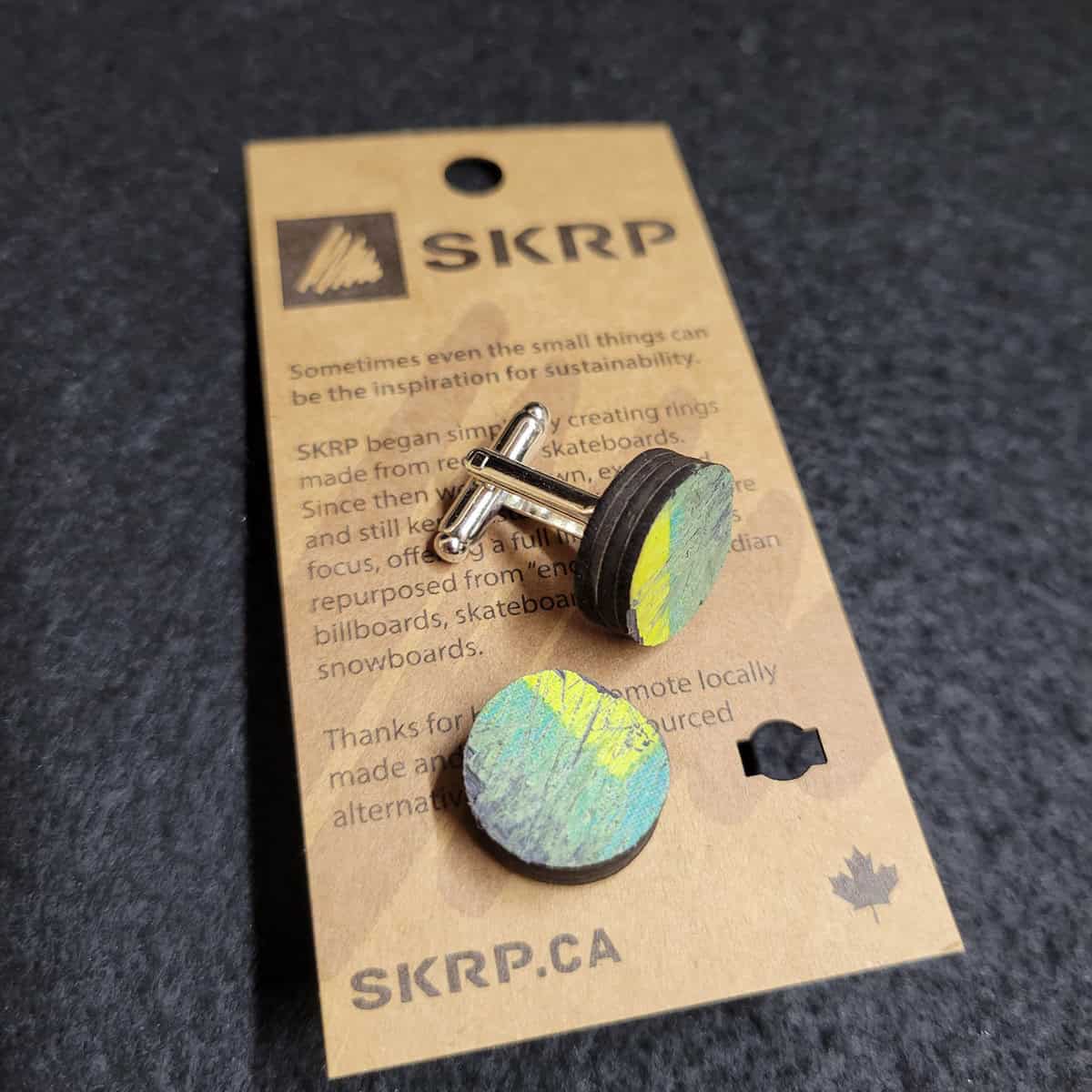 Skateboard Cufflinks - Image 1
