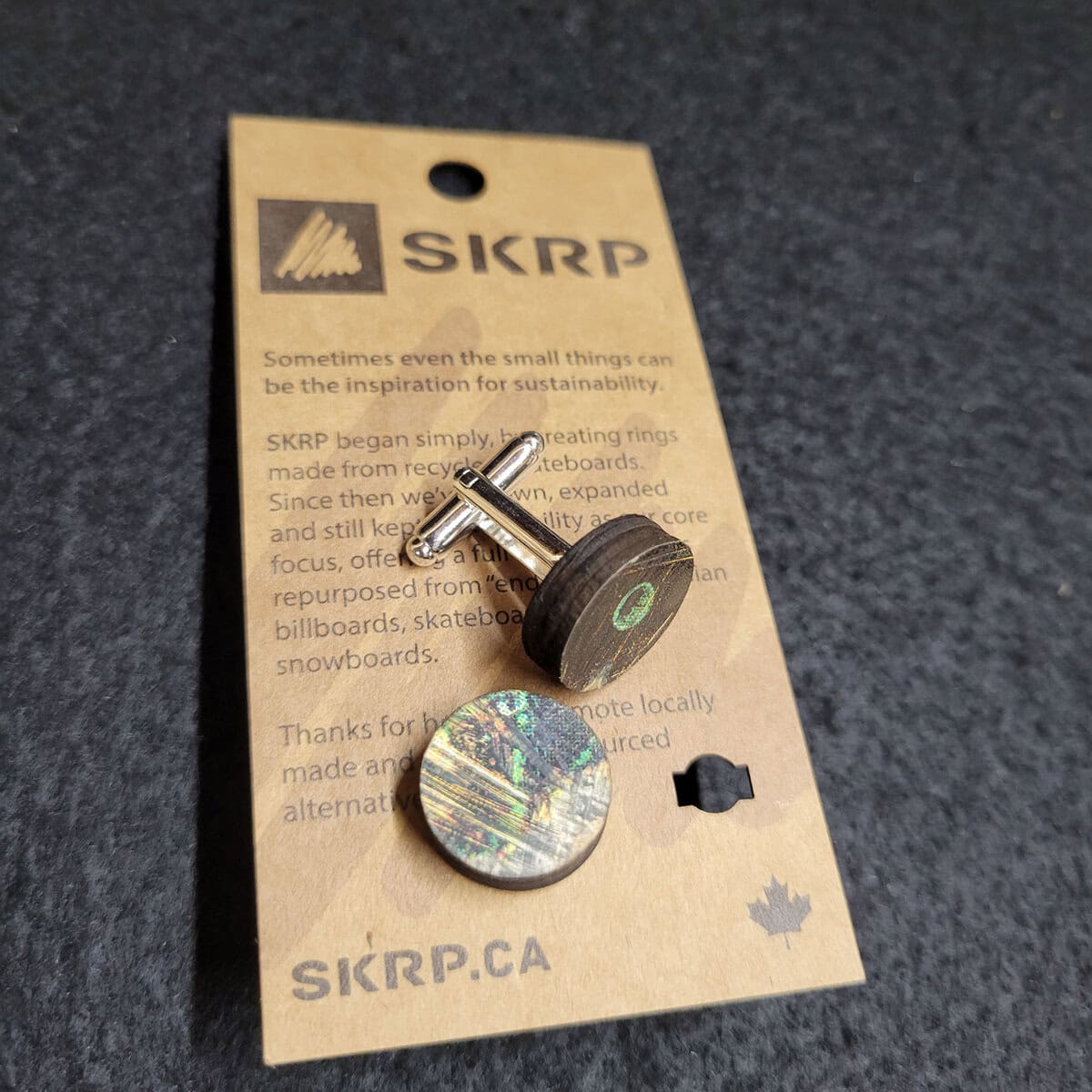 Skateboard Cufflinks - Image 1