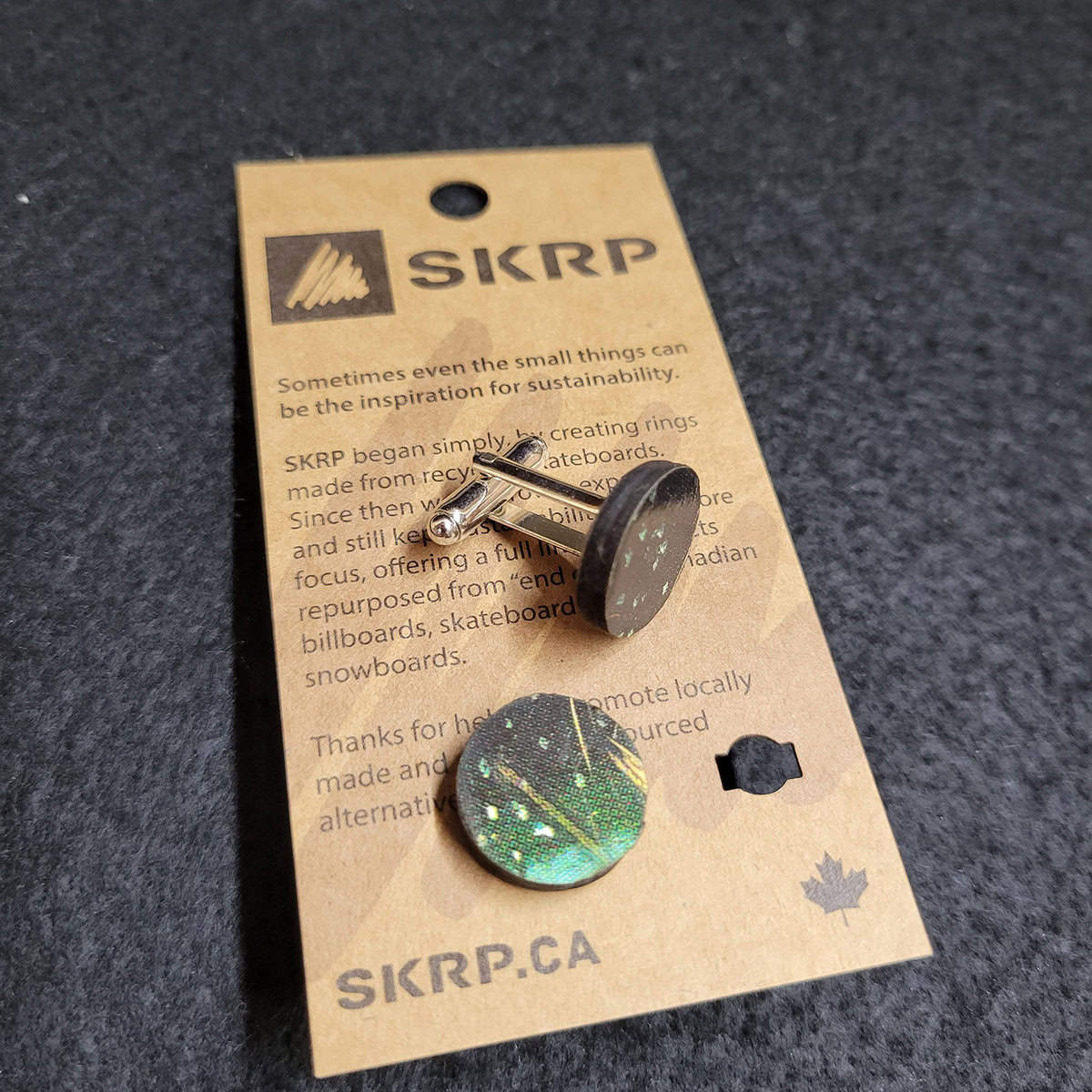 Skateboard Cufflinks - Image 1
