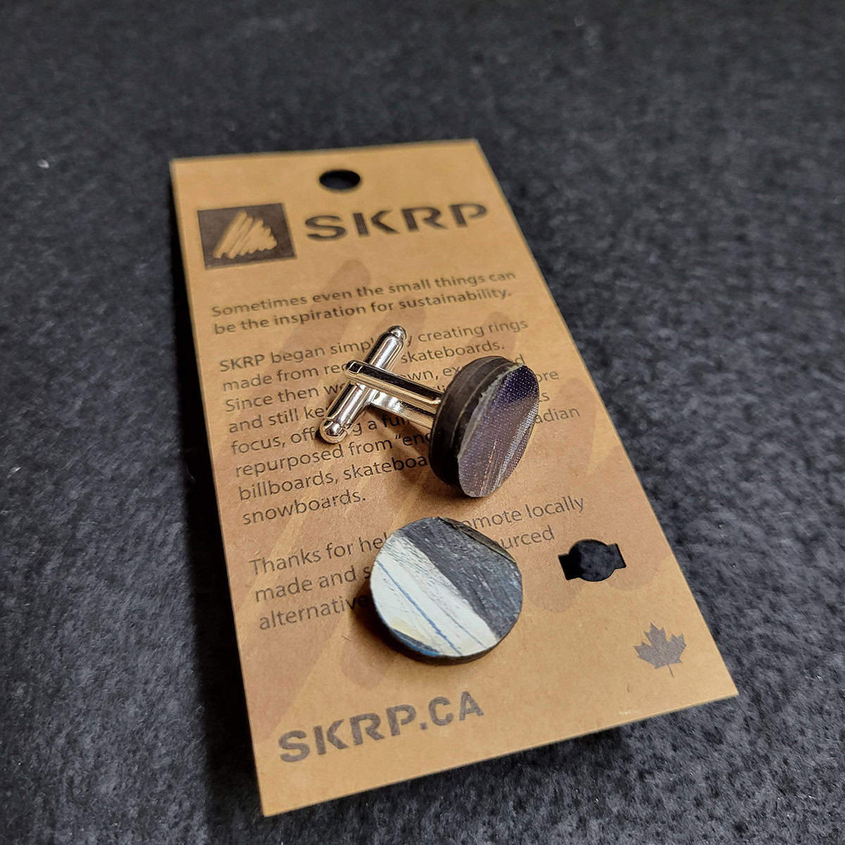 Skateboard Cufflinks - Image 1