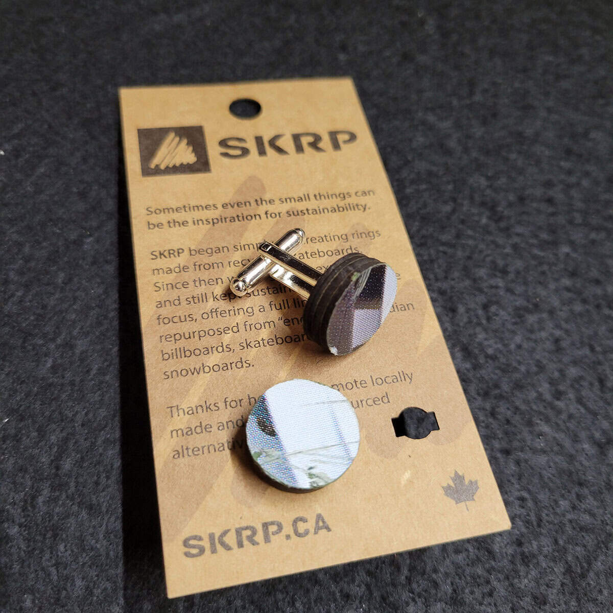 Skateboard Cufflinks - Image 1