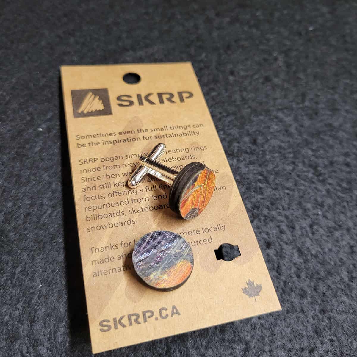 Skateboard Cufflinks - Image 1