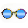 Iris Style Recycled Wooden Skateboard Glasses