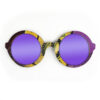 Iris Style Recycled Wooden Skateboard Glasses