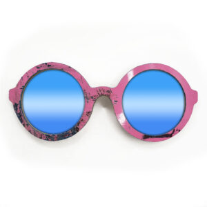 Iris Style Recycled Wooden Skateboard Glasses