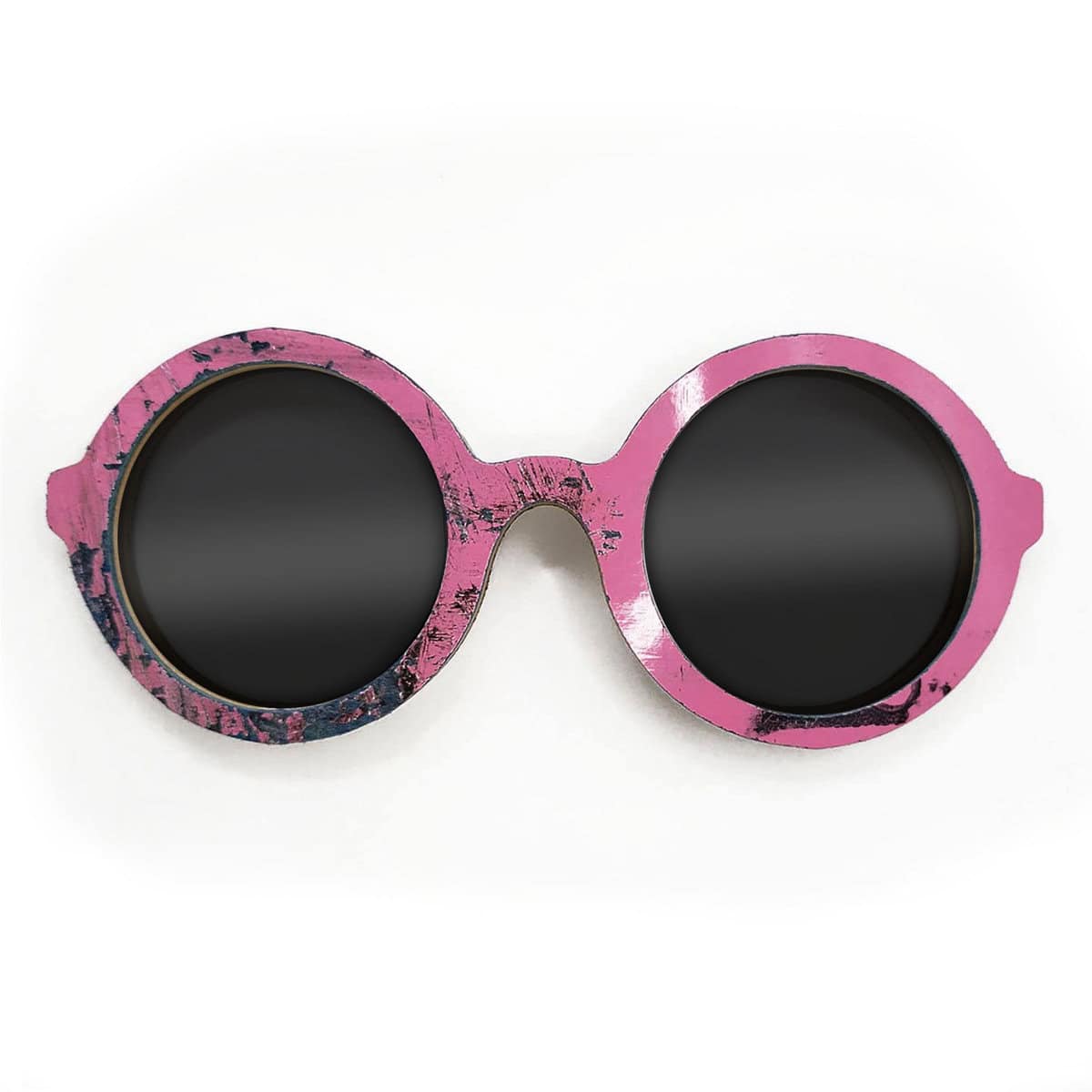 Iris Style Recycled Wooden Skateboard Glasses - Image 1