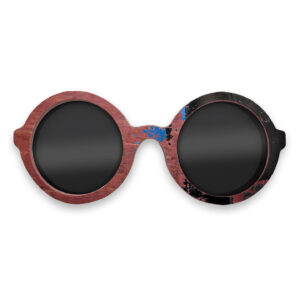 Iris Style Recycled Wooden Skateboard Glasses