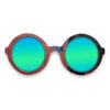 Iris Style Recycled Wooden Skateboard Glasses