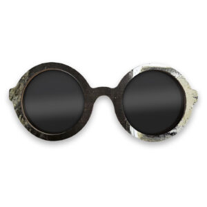 Iris Style Recycled Wooden Skateboard Glasses