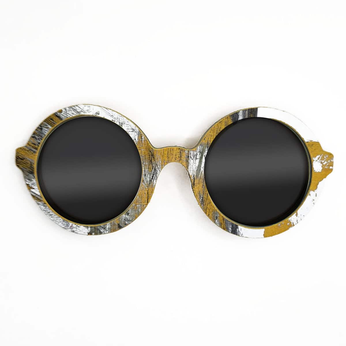 Iris Style Recycled Wooden Skateboard Glasses - Image 1
