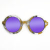 Iris Style Recycled Wooden Skateboard Glasses