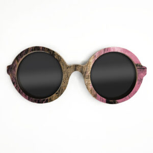 Iris Style Recycled Wooden Skateboard Glasses