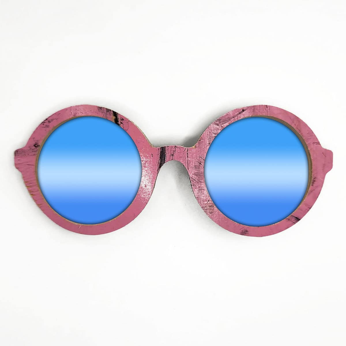 Iris Style Recycled Wooden Skateboard Glasses - Image 2