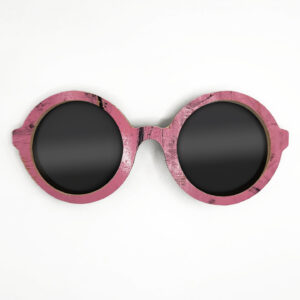 Iris Style Recycled Wooden Skateboard Glasses