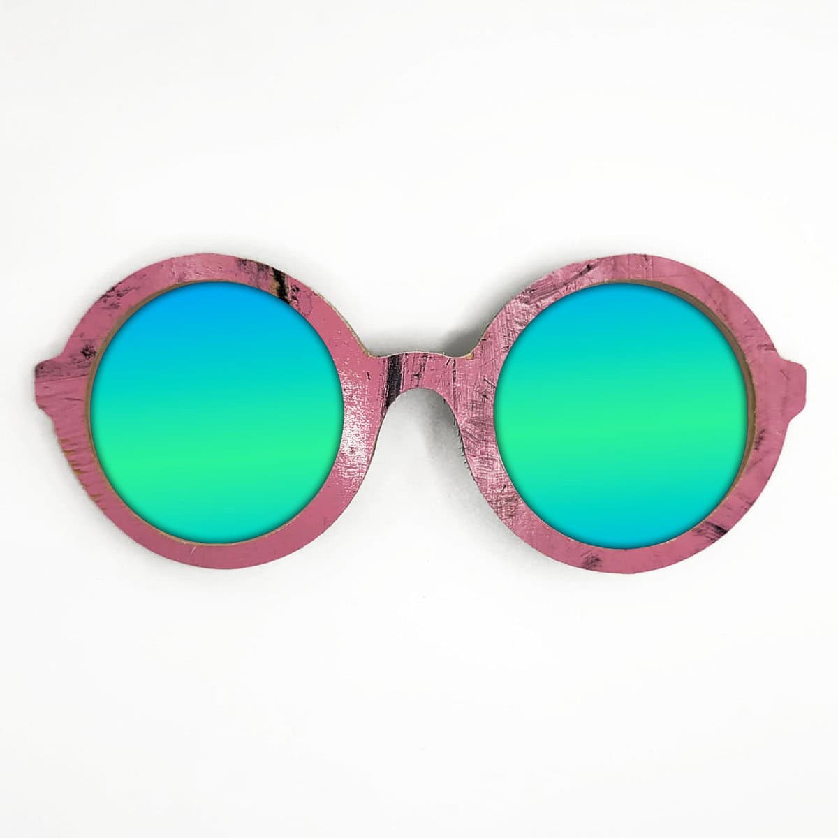 Iris Style Recycled Wooden Skateboard Glasses - Image 4
