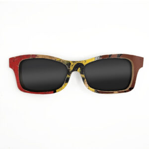 Fox Style Recycled Wooden Skateboard Glasses (Large)