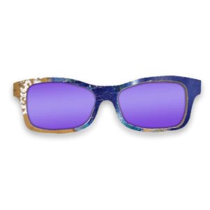 Fox Style Recycled Wooden Skateboard Glasses (Large) - Image 4