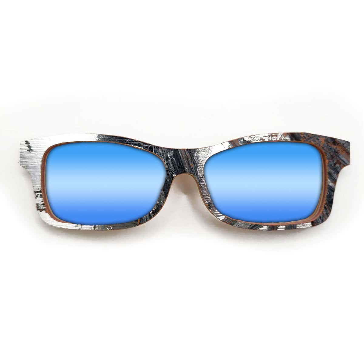 Fox Style Recycled Wooden Skateboard Glasses (Large) - Image 3