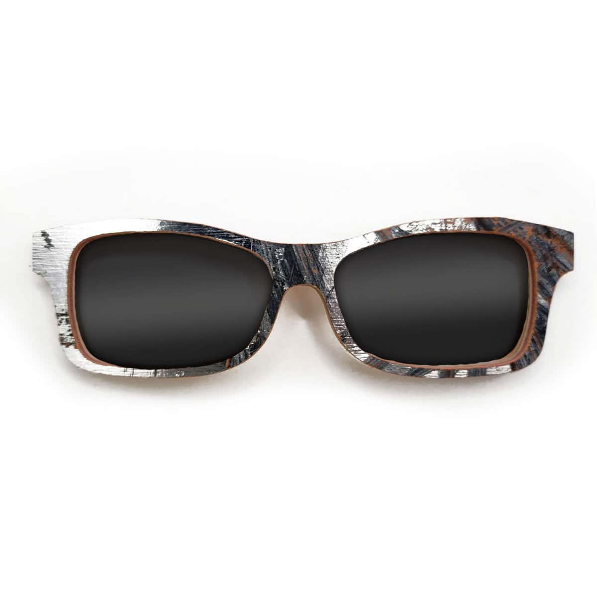 Fox Style Recycled Wooden Skateboard Glasses (Large) - Image 1