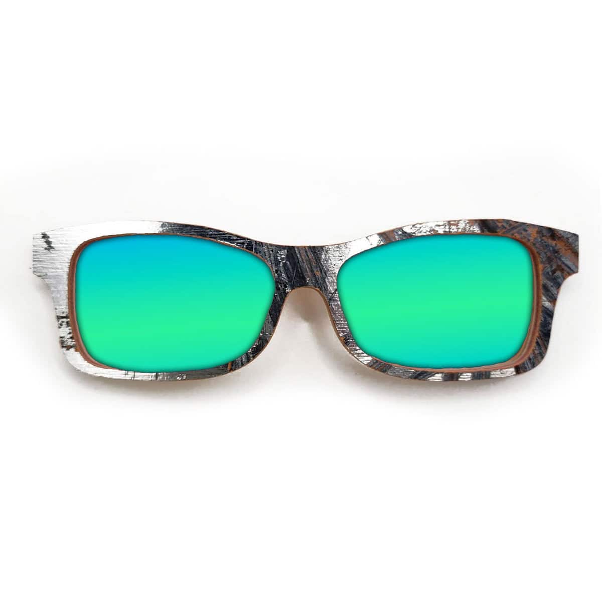 Fox Style Recycled Wooden Skateboard Glasses (Large) - Image 4