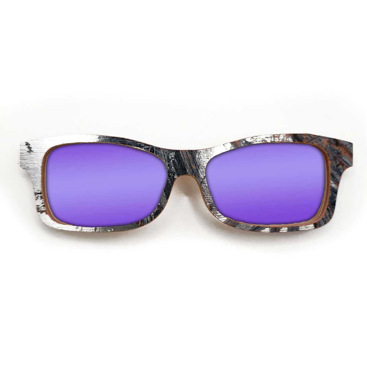 Fox Style Recycled Wooden Skateboard Glasses (Large) - Image 2