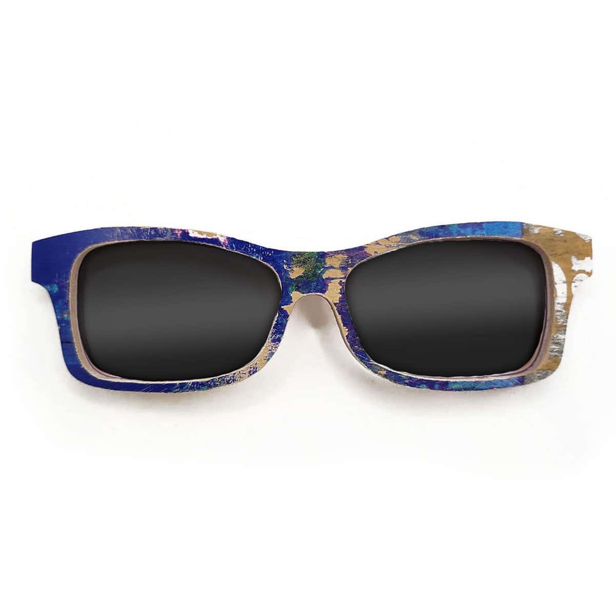 Fox Style Recycled Wooden Skateboard Glasses (Large) - Image 1