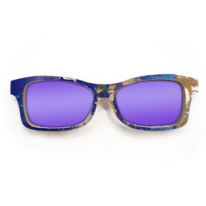 Fox Style Recycled Wooden Skateboard Glasses (Large) - Image 3