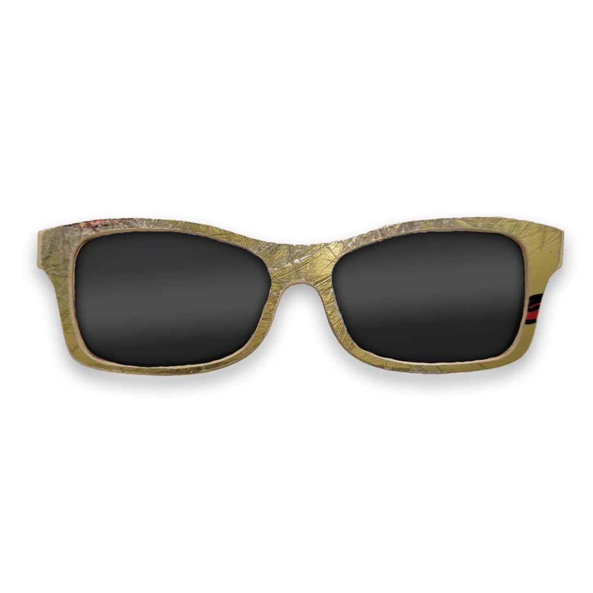 Fox Style Recycled Wooden Skateboard Glasses (Large) - Image 1