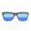 Wayfarer Style Recycled Wooden Skateboard Glasses (Large)