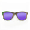 Wayfarer Style Recycled Wooden Skateboard Glasses (Large)