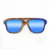 Aviator Style Recycled Wooden Skateboard Glasses