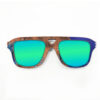 Aviator Style Recycled Wooden Skateboard Glasses