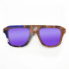 Aviator Style Recycled Wooden Skateboard Glasses