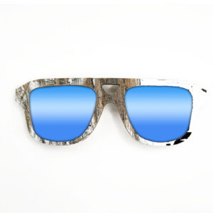 Aviator Style Recycled Wooden Skateboard Glasses