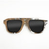 Aviator Style Recycled Wooden Skateboard Glasses