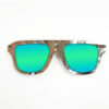 Aviator Style Recycled Wooden Skateboard Glasses