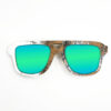 Aviator Style Recycled Wooden Skateboard Glasses